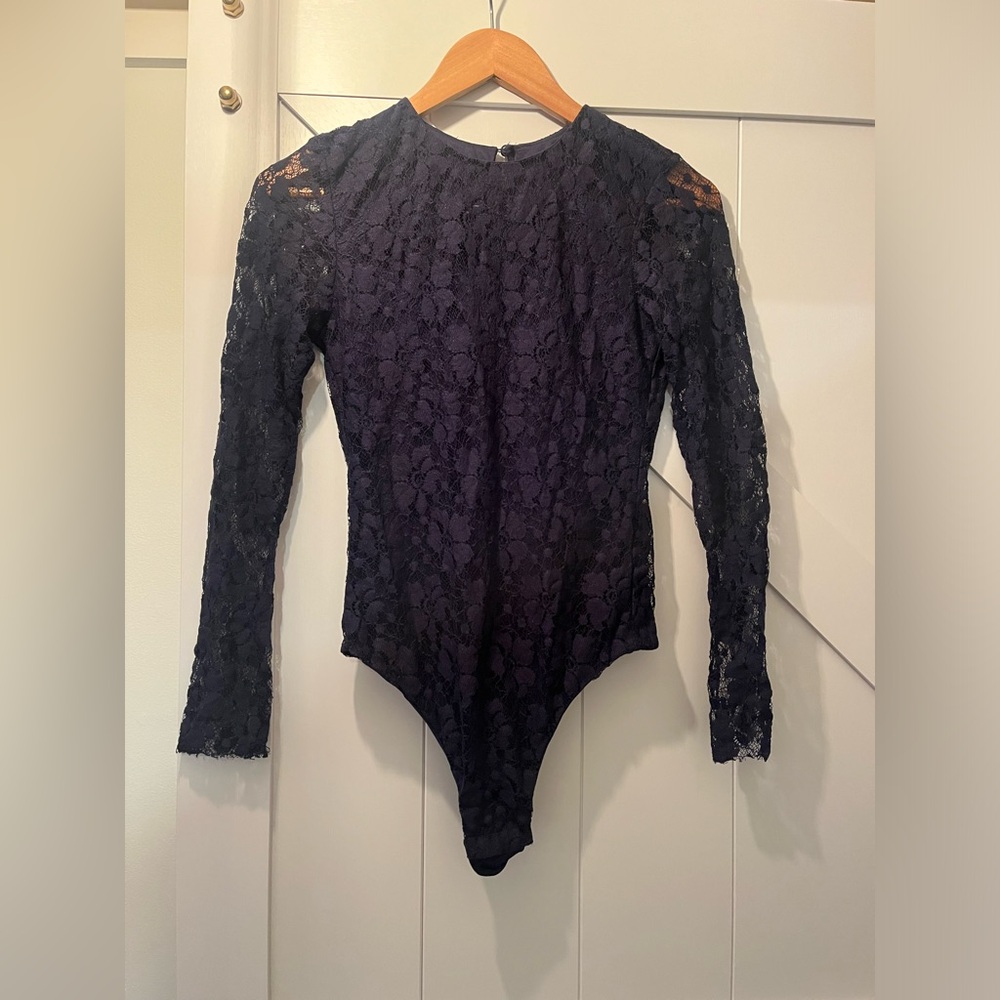 NWT MISA LA Eliza Lace Bodysuit